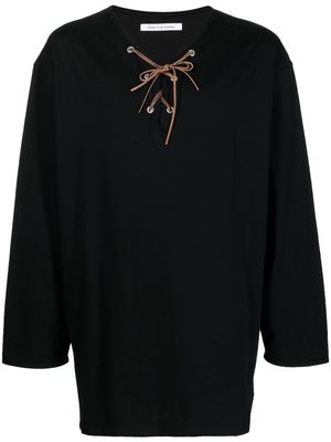 Children Of The Discordance lace-detail shirt - Black