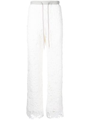 Children Of The Discordance Spider Layer trousers - White