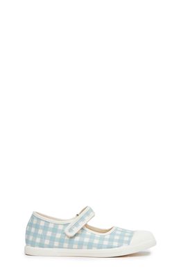 CHILDRENCHIC Gingham Canvas Mary Jane Sneaker in Gingham Blue