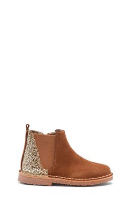 CHILDRENCHIC Glitter Chelsea Boot in Camel