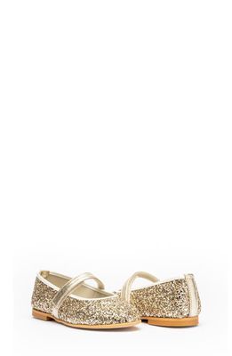 CHILDRENCHIC Kids' Glitter Mary Jane in Gold 