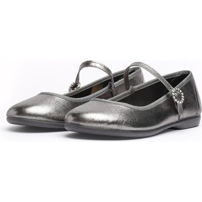 CHILDRENCHIC Kids' Shimmer Mary Jane in Silver 