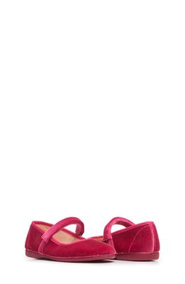 CHILDRENCHIC Velvet Mary Jane Shoe in Pink