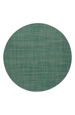 Chilewich Basketweave Round Placemat in Ivy