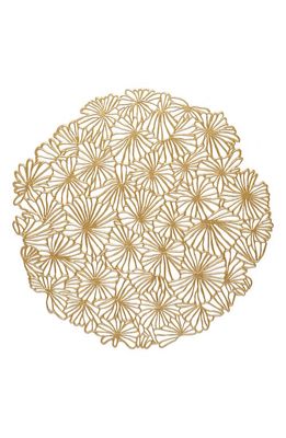 Chilewich Daisy Round Placemat in Gilded