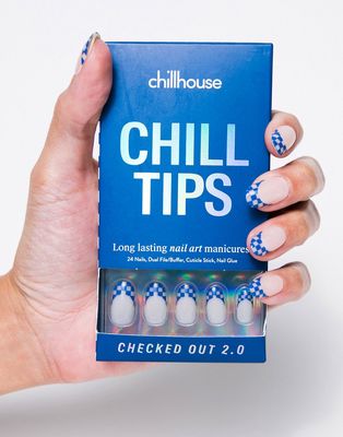Chillhouse Chill Tips Press-on Nails in Checked Out 2.0-Multi