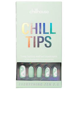 Chillhouse Everything Zen 2.0 Chill Tips Press-On Nails in Mint.
