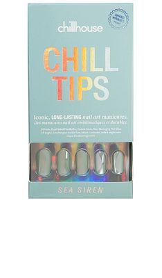 Chillhouse Sea Siren Signature Oval Chill Tips Press-On Nails in Sea Siren.
