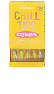 Chillhouse Ugh, As If! Chill Tips Press-On Nails in Yellow.