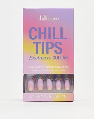 Chillhouse x Lauren Ladnier Chill Tips Press-on Nails in Lavender Latte-Multi