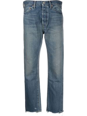 Chimala distressed straight-leg jeans - Blue