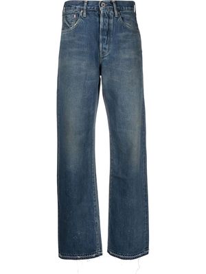Chimala mid-rise straight-leg jeans - Blue