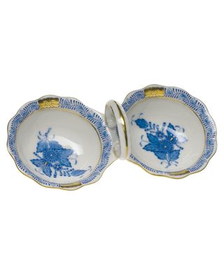 Chinese Bouquet Blue Twin Salt Dish