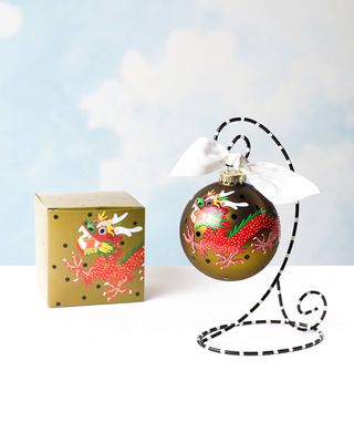 Chinese Dragon Christmas Ornament with Stand, Personalized