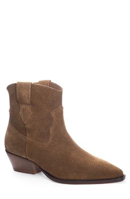 Chinese Laundry Califa Pointed Toe Western Bootie in Brown
