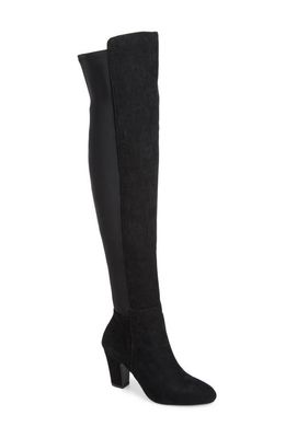 Chinese Laundry Canyons Over the Knee Boot in Black Suede