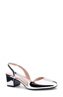 Chinese Laundry Rozie Half d'Orsay Slingback Pump in Silver