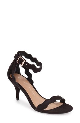 Chinese Laundry 'Rubie' Scalloped Ankle Strap Sandal in Black
