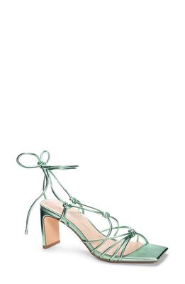 Chinese Laundry Yita Metallic Ankle Wrap Sandal in Mint