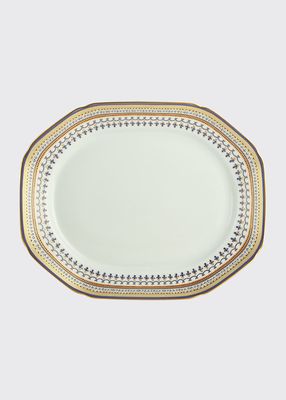 Chinoise Blue Octagonal Platter