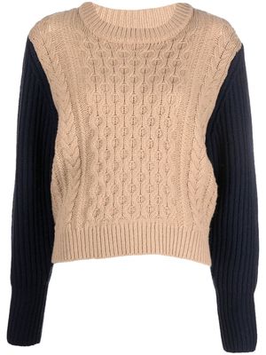 Chinti and Parker cable-knit wool jumper - Neutrals