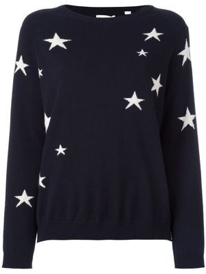 Chinti & Parker cashmere slouchy star intarsia sweater - Blue
