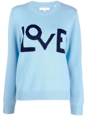 Chinti and Parker Chunky Love crewneck jumper - Blue