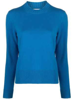 Chinti and Parker cropped wool-cashmere jumper - Blue