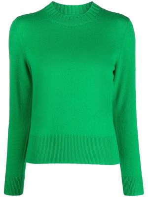 Chinti and Parker cropped wool-cashmere jumper - Green