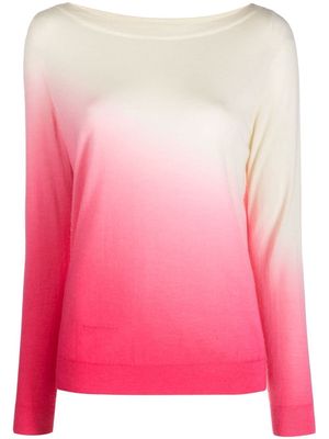 Chinti and Parker dip-dye ribbed knit t-shirt - Neutrals