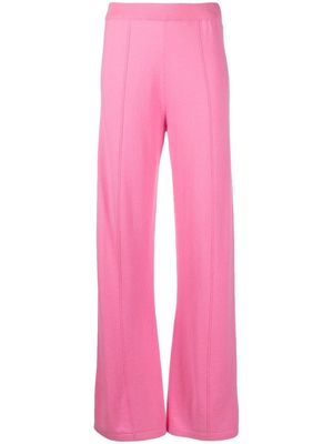 Chinti & Parker elasticated-waistband wide-leg track pants - Pink