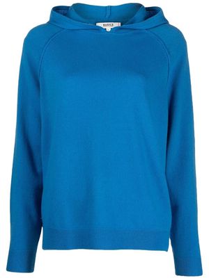 Chinti and Parker fine-knit longsleeved hoodie - Blue