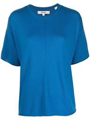 Chinti and Parker fine-knit shortsleeved T-shirt - Blue