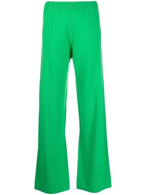 Chinti and Parker fine-knit wide leg trousers - Green