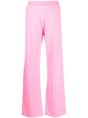 Chinti and Parker fine-knit wide leg trousers - Pink