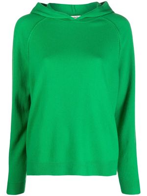 Chinti and Parker fine-knit wool-cashmere hoodie - Green