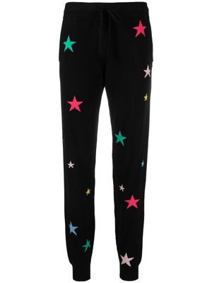 Chinti and Parker intarsia-stars knitted trousers - Black
