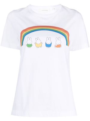 Chinti and Parker Miffy Rainbow short-sleeve T-shirt - White