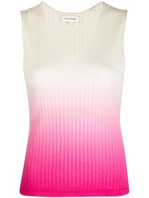 Chinti and Parker ombré-effect knitted tank top - Neutrals