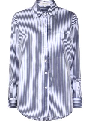 Chinti and Parker pinstriped button-up shirt - White
