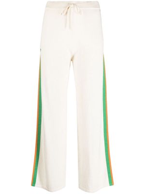 Chinti and Parker rainbow-stripe wide-leg trousers - Neutrals