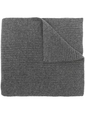 Chinti and Parker ribbed knitted scarf - Grey