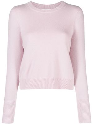 Chinti and Parker ribbed-trim cashmere jumper - Pink