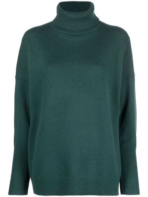 Chinti and Parker roll-neck oversized cashmere jumper - Green