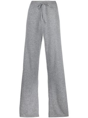 Chinti and Parker side-stripe knitted track pants - Grey