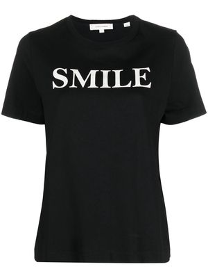 Chinti and Parker smile-print cotton T-shirt - Black