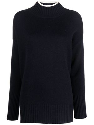 Chinti and Parker split-cuff long-sleeved sweater - Blue