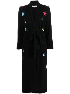 Chinti and Parker Star Dressing Gown cashmere cardigan - Black