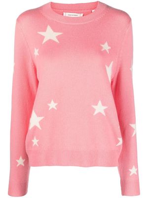 Chinti and Parker star-print cashmere sweater - Pink