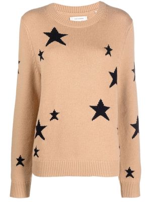 Chinti and Parker star-print long-sleeved sweater - Neutrals